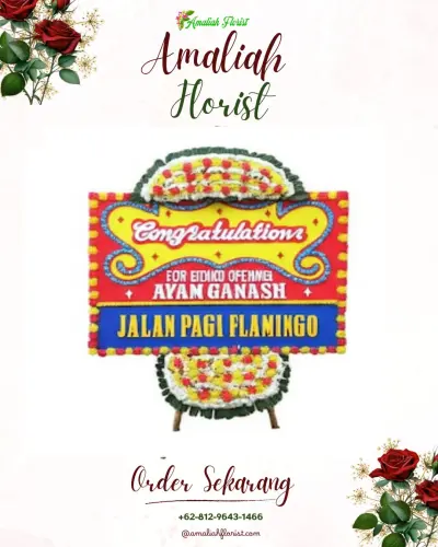 Bunga Papan Congratulation di Alang Laweh